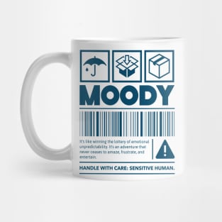 Moody Warning Label Mug